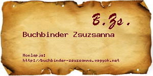 Buchbinder Zsuzsanna névjegykártya